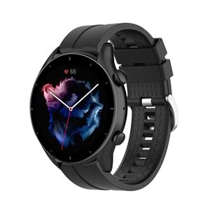 Strap-it Amazfit GTR 3 (Pro) extreme silicone band (zwart)