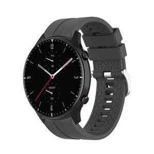Strap-it Amazfit GTR 2 extreme silicone band (donkergrijs)