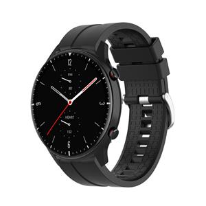 Strap-it Amazfit GTR 2 extreme silicone band (zwart)