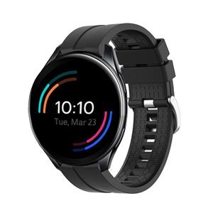 Strap-it OnePlus Watch extreme silicone band (zwart)
