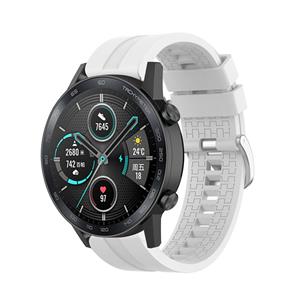 Strap-it Honor Magic Watch 2 extreme silicone band (wit)