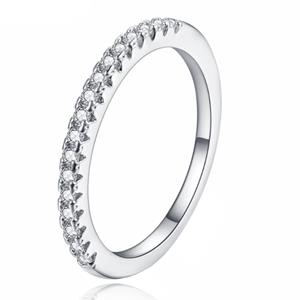 LGT JWLS Dames Ring Verzilverd Edelstaal Zilverkleurig met Zirkonia-16mm