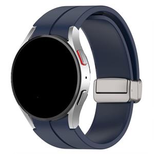 Strap-it Samsung Galaxy Watch 4 Classic 46mm magnetische sport band (donkerblauw)