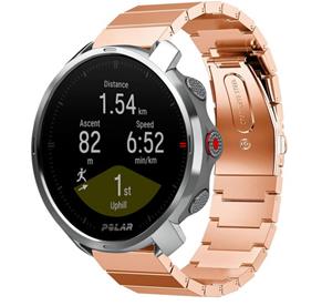 Strap-it Polar Grit X metalen bandje (rosé goud)