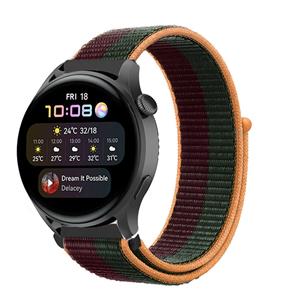 Strap-it Huawei Watch 3 (Pro) nylon band (dark cherry)