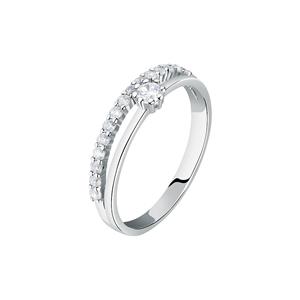 Live Diamond Damesring LDW036104018 Witgoud, gerecycleerd 375