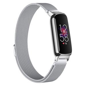 Strap-it Fitbit Inspire 3 Milanese band (zilver)