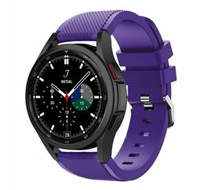 Strap-it Samsung Galaxy Watch 4 Classic 42mm siliconen bandje (paars)