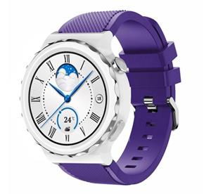 Strap-it Huawei Watch GT 3 Pro 43mm siliconen bandje (paars)