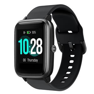 Strap-it ID205L siliconen bandje (zwart)