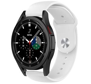 Strap-it Samsung Galaxy Watch 4 Classic 46mm sport band (wit)