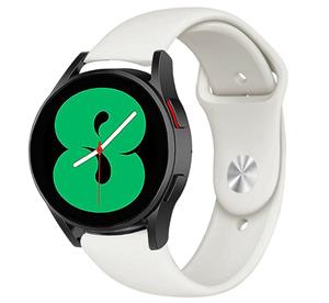 Strap-it Samsung Galaxy Watch 4 - 40mm sport band (wit)