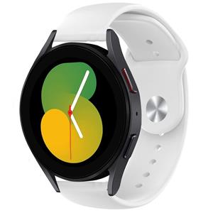 Strap-it Samsung Galaxy Watch 5 - 40mm sport band (wit)