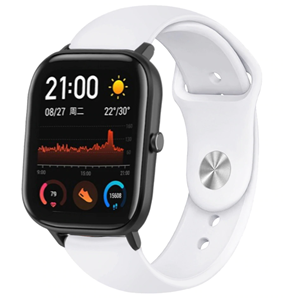 Strap-it Xiaomi Amazfit GTS sport band (wit)
