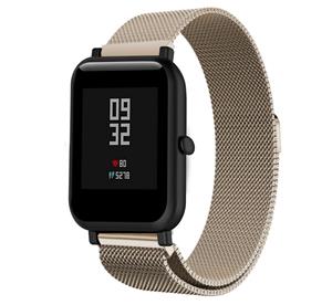 Strap-it Xiaomi Amazfit Bip Milanese band (champagne)
