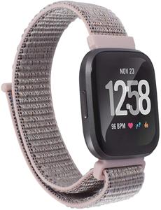 Fitbit Versa nylon bandje (roze)