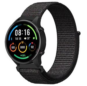 Strap-it Xiaomi Mi Watch nylon band (zwart)