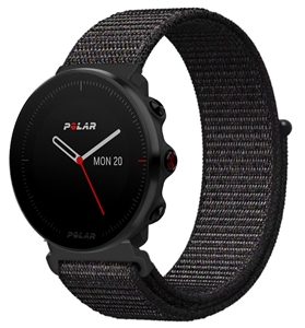 Strap-it Polar Vantage M nylon band (zwart)