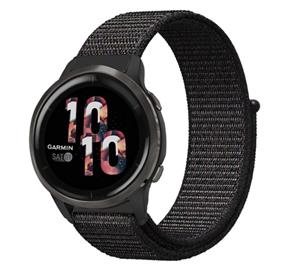 Strap-it Garmin Venu 2 nylon band - 45mm - zwart