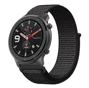 Strap-it Xiaomi Amazfit GTR nylon band (zwart)