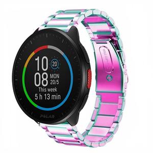 Strap-it Polar Pacer stalen band (regenboog)