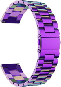 Strap-it Stalen horlogeband 20mm - universeel - regenboog