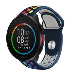 Strap-it Polar Pacer sport band (donkerblauw/kleurrijk)