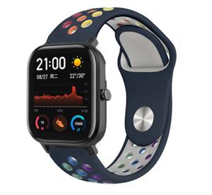 Strap-it Xiaomi Amazfit GTS sport band (kleurrijk donkerblauw)
