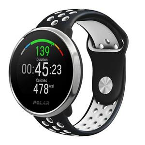 Strap-it Polar Ignite sport band (zwart/wit)