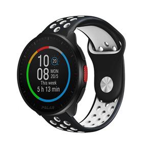 Strap-it Polar Pacer sport band (zwart/wit)