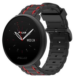 Strap-it Polar Ignite 2  sport gesp band (zwart/rood)