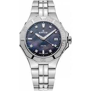 Edox Damenuhr Delfin Diver Date Lady 53020 3M NADN