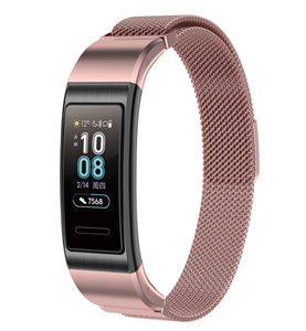 Strap-it Huawei band 3 / 4 Pro Milanese band (rosé pink)
