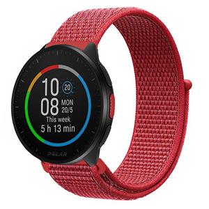 Strap-it Polar Pacer nylon band (rood)