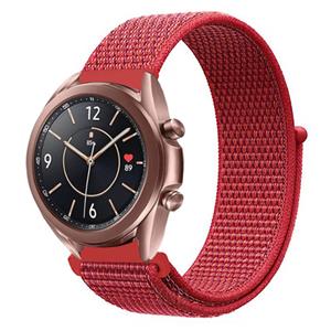 Strap-it Samsung Galaxy Watch 3 41mm nylon band (rood)