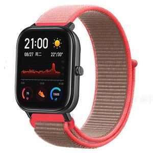 Strap-it Xiaomi Amazfit GTS nylon band (neon pink)