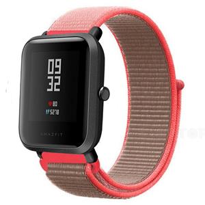 Strap-it Xiaomi Amazfit Bip nylon band (neon pink)