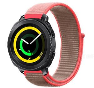 Strap-it Samsung Gear Sport nylon band (neon pink)