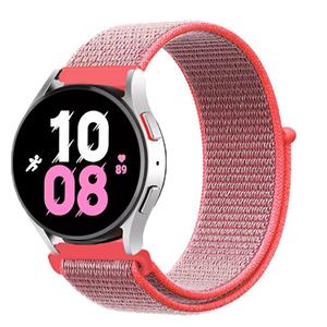 Strap-it Samsung Galaxy Watch 5 - 44mm nylon band (neon pink)