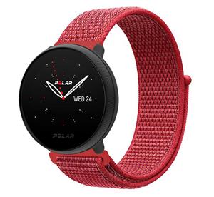 Strap-it Polar Ignite 2 nylon band (rood)