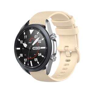 Strap-it Samsung Galaxy Watch 3 45mm luxe siliconen bandje (beige)