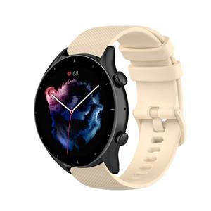 Strap-it Amazfit GTR 3 (Pro) luxe siliconen bandje (beige)