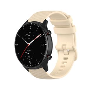 Strap-it Amazfit GTR 2 luxe siliconen bandje (beige)