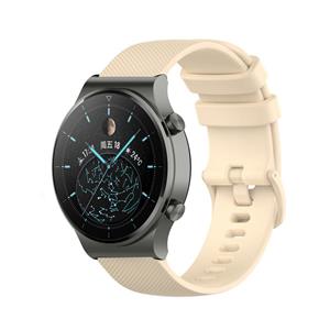 Strap-it Huawei Watch GT 2 Pro luxe siliconen bandje (beige)