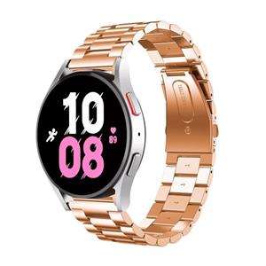 Strap-it Samsung Galaxy Watch 5 - 44mm stalen band (rosé goud)