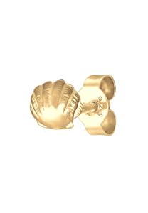 Elli Dames oorsteker schelp strand enkel stuk in 925 Sterling Zilver