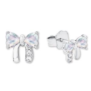 Prinzessin Lillifee Oorbellen voor meisjes, 925 Sterling zilver, zirkonia synth. | strik