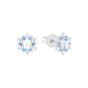 Prinzessin Lillifee Ohrstecker-Set für Mädchen, 925 Sterling Silber, Zirkonia synth., Schmetterling (4-tlg)