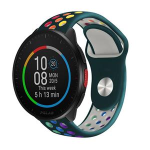 Strap-it Polar Pacer sport band (dennengroen/kleurrijk)