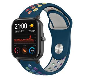 Strap-it Xiaomi Amazfit GTS sport band (kleurrijk dennengroen)